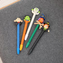 10 PCS Halloween Supplies Soft Pottery Ballpoint Pen Ghost Festival Decoration Student Prizes Cartoon Pen, Style Random Delivery
