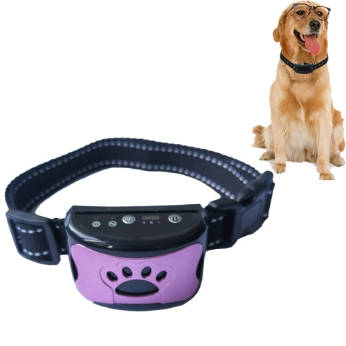 Rechargeable Waterproof Intelligent Identification Automatic Lock Bark Stop(Pearl Purple)