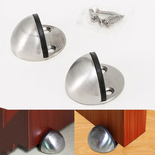 2 PCS Stainless Steel Door Stop Free Punch Door Top Cabinet Hardware Accessories
