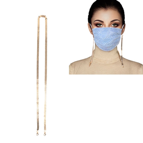 6 PCS Fashion Leaf Mask Rope Chain Glasses Accessories Hanging Neck Ant-Lost Mask Rope