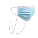 2 PCS Copper Material Prismatic Mask Chain Glasses Chain Hanging Neck Mask Anti-Lost Chain(Rose Gold)