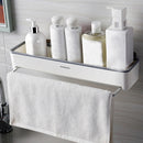 Shuangqing Multifunctional Storage Rack Non-Perforated Wash Towel Rack(Gray)