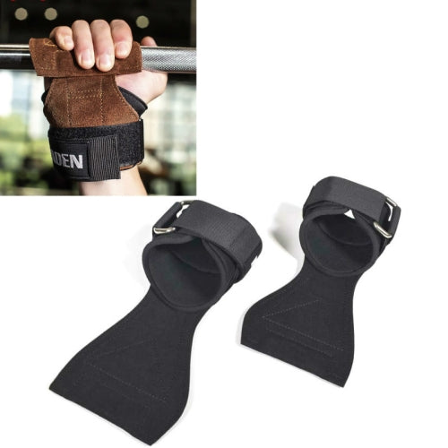 EADEN Pull-ups Booster Gloves Horizontal Bar Non-slip Wrist Assist Belt Fitness Bracer, Size:M(Microfiber)