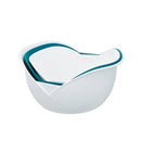 Rose Shape Three-Layer Multifunctional Drain Basket Kitchen Vegetable Basket Fruit Storage Basket(Green)