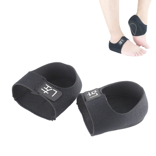 Heel Fatigue Shock Absorption And Warmth Gel Protective Cover, Size:L, Style:with Printing(Black )