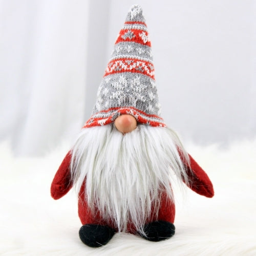 3 PCS Christmas Faceless Doll Children Gifts Family Christmas Decorations Santa Claus Ornaments(Red)