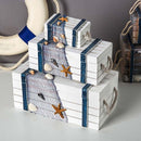 3 In 1 Wooden Storage Box Jewelry Boxes Wooden Box Decoration(White Set)