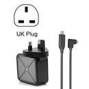 Multi-Function Projection And Charging AC Adapter Base Support Android/PC/Lite For Switch, Specifications:Black+UK Plug