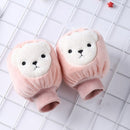 5 Pairs Autumn And Winter Children Universal Cartoon Bear Pattern Cute Wear-Resistant Anti-Dirty Sleeves(Pink)