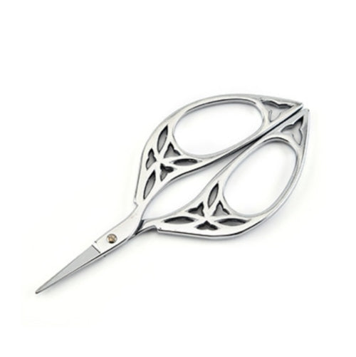 Stainless Steel Leaf Shape Scissors Handmade Tea Bag Scissors(Silver)