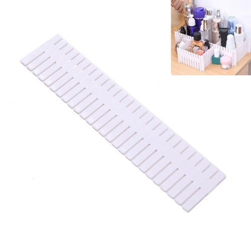 5 PCS Plastic Drawer Divider Free Combination Classification Storage Board, Specification: 47x7cm(White )