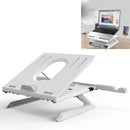 Multifunctional Folding Notebook Stand Monitor Increase Rack, Colour: Tripod (White)