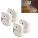 4 PCS Light Control Smart Sensor Night Light Bedroom LED Light, US Plug, Style:Dimmable, Specification:6LED