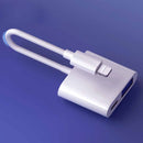 8 Pin To USB2.0+8 Pin Interface OTG Sdapter, Support IOS 13 System(Upgrade)