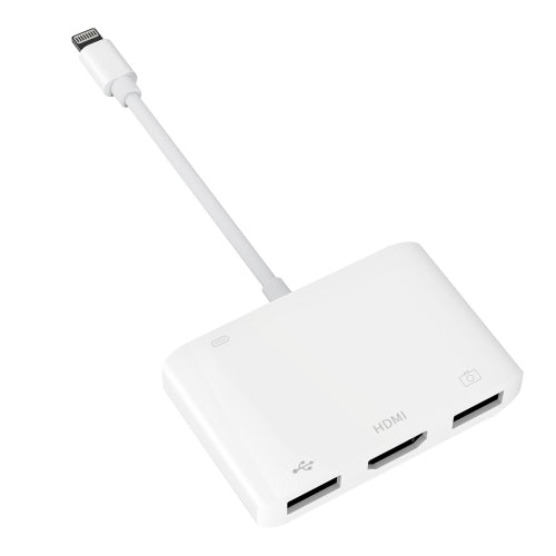 LC05 3 in 1 8 Pin to USB 3.0 + 1080P HDMI + Camera USB 3.0 Interface Multi-Function Adapter for IPhone 6s and Above IOS System