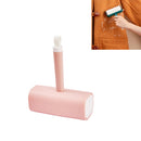 2 PCS Household Square Color Contrast Roller Pet Clothes Sticking Device(Pink)