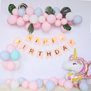 Birthday Party Background Wall Decoration Macaron Balloon Set, Style:Unicorn Set