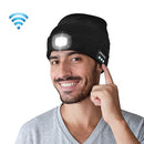 Outdoor Night Running Night Fishing LED Light Illumination Bluetooth 5.0 Knitted Hat