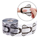 500PCS/Set Nail Art Acrylic UV Gel Tips Extension Builder Form Guide Stencil Manicure Tools(Transparent)
