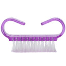 10 PCS Cleaning Brush Tools Nail Art Care Manicure Pedicure Remove Dust Small Angle Clean Brushes(Purple)