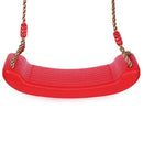 Children Outdoor Home Terrace Playground Green Plastic Swing Rope Large Plate Curved Seat(Random Color Delivery)