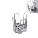 2 PCS Retractable Drain Dish Rack Household Detachable Kitchen Bowl Cup Storage Rack(Gray)