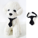 4 PCS Pet Sub-Bow Tie Adjustable Cat Dog Collar Accessories, Style:Tie, Size:S 17-32cm(Black)