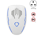 DC-9015 Household Energy-saving Multi-function Variable Frequency Ultrasonic Electronic Mouse and Mosquito Repellent, Style:UK Plug(White)