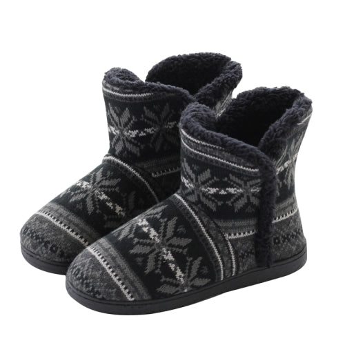 Winter Cashmere Home Boots Thick-Soled Cotton Slippers, Size: 37-38