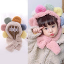 MZ9966 Sunflower Shape Baby Hat Skin-Friendly Knitted Hat With Cotton Warm Baby Hat, Size: One Size(Beige)