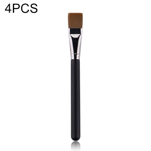4 PCS Fiber Hair Makeup Brush Wooden Handle Foundation Brush, Style:191 Foundation Brush