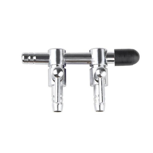 Fish Tank Oxygen Pipe Stainless Steel Distributor Oxygen Regulating Valve, Specification: Two Heads