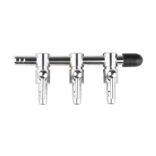 Fish Tank Oxygen Pipe Stainless Steel Distributor Oxygen Regulating Valve, Specification: Three Heads