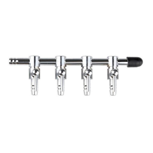Fish Tank Oxygen Pipe Stainless Steel Distributor Oxygen Regulating Valve, Specification: Four Heads