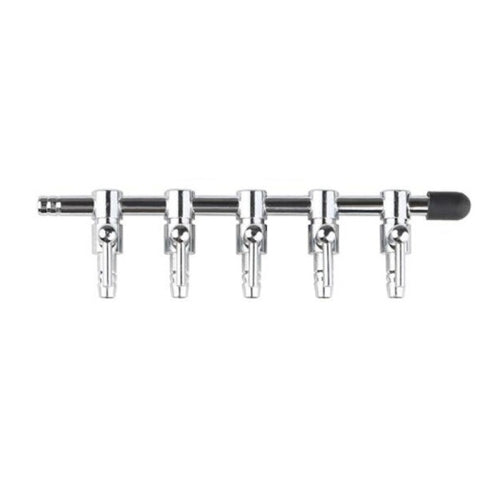 Fish Tank Oxygen Pipe Stainless Steel Distributor Oxygen Regulating Valve, Specification: Five Heads