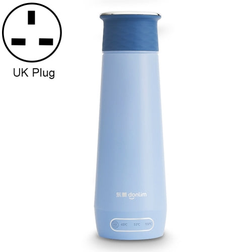 DOLIM B-E010 Smart Water Bottle Travel Thermos Cup, Plug Type:UK Plug(Clear Sky Blue)