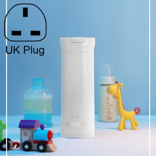 DOLIM B-E001 Smart Boiling Cup Display Temperature Travel Mini Thermos Cup, Colour: Beige, Plug Type:UK Plug