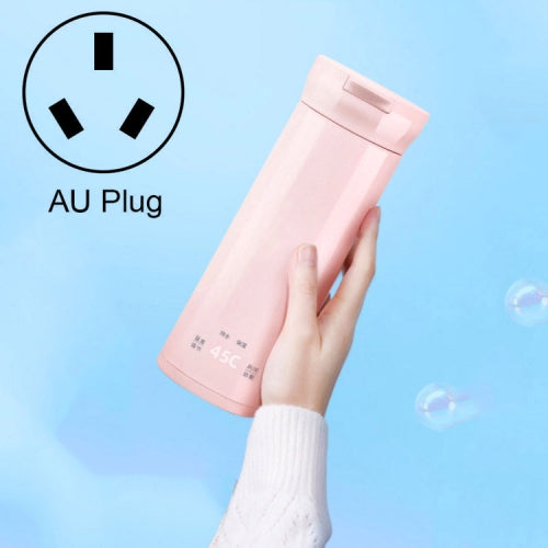 DOLIM B-E001 Smart Boiling Cup Display Temperature Travel Mini Thermos Cup, Colour: Cherry Blossom Pink, Plug Type:AU Plug
