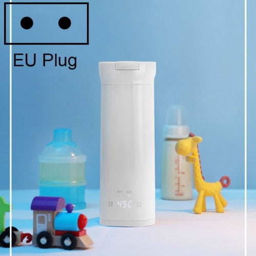 DOLIM B-E001 Smart Boiling Cup Display Temperature Travel Mini Thermos Cup, Colour: Beige, Plug Type:EU Plug
