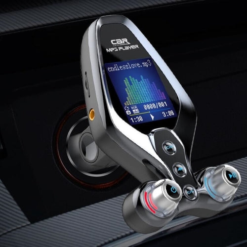 BT26 Car Bluetooth Hands-Free MP3 Player 3.0 Fast Charge FM Transmitter Colorful Screen