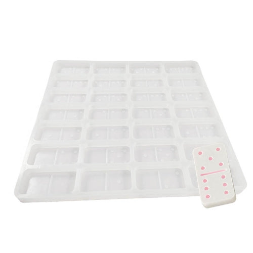 Domino Epoxy Silicone Mold DIY Fondant Cake Decoration, Model Number:SX-BH-110(Transparent)