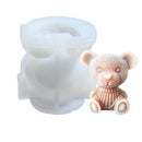 Cartoon Milk Tea Coffee Bear Ice Cube Silicone Mold Aromatherapy Candle Plaster Epoxy Mold, Specification: MC-143