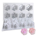 DIY Animal Claw Shape Candle Glue Cake Jelly Pudding Silicone Mold, Specification: 8 Large Cat Claws