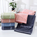 5 PCS Fiber Soft Absorbent Towel Household Face Wash Towel 35x75cm Random Colour Delivery