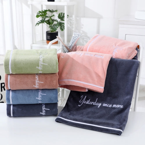 5 PCS Fiber Soft Absorbent Towel Household Face Wash Towel 35x75cm Random Colour Delivery
