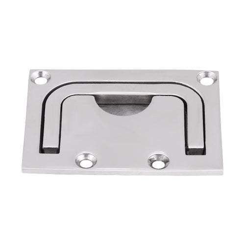 Stainless Steel Flush Hatch Locker Cabinet Folding Panel Handle Mechanical Equipment Side Lift Pull Hide Knob