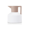 Stainless Steel Super Thermal Water Bottle Thermal Mug Geometric Bottle, Capacity: 1200ml(White)