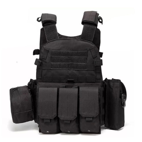 A64 Outdoor Multi-functional Convenient Combination Vest Tool Pocket, Size: Free Size(Black)