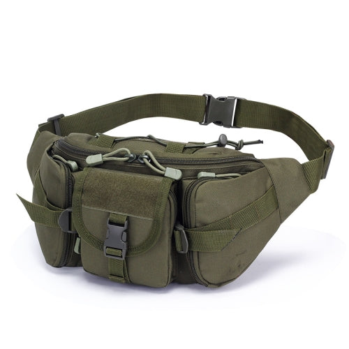 D05 Outdoor Sports Waterproof Waist Bag Fishing Multifunctional Chest Bag, Size: Free Size(Army Green)