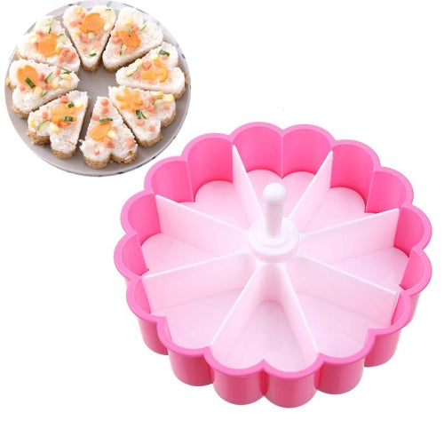 2 PCS Cake Plate Sushi Mold Set Creative Heart-Shaped Sushi Mold Baked Jelly Pudding Cup Melaleuca Rice Ball Mold